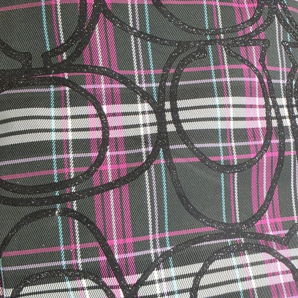 Coach F17708 Multi-Colored Signature Tartan Diaper Baby Bag Multifunction Tote